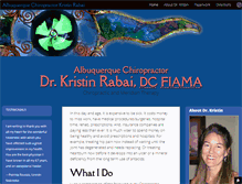 Tablet Screenshot of drkristin.net